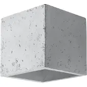 Sollux Applique QUAD en béton 1xG9 8W béton 10x12x10cm