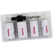 Makita D-33641 - Kit de scie à couronne 22 25 29 32 mm + adaptateur + foret