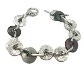 GUESS Bracelet Femme - - CWB80806 - Argent - Acier - 21 cm