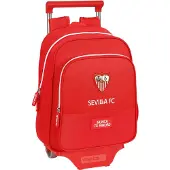 Safta Sevilla Fc 10l 26x34x11 Cm Wheeled Backpack Rouge