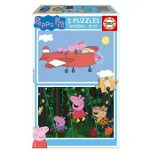 Educa Puzzle 2x16 Pièces Peppa Pig 17157