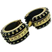 Panarea Boucles d'oreilles - - OS4RU1 - Argent 925 - Noir Bronze - 2 cm