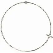 Folli Follie Collier - - 1N17F005 - Argenté - 30 cm - Acier inoxydable