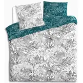 Atmosphera Linge de lit « jungle » en coton 240 x 220 cm - Atmosphera créateur d'intérieur