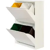 OEM 77012 Recycling Metal Cabinet 4 Drawers Blanc
