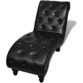 vidaXL Chaiselongue simili cuir marron
