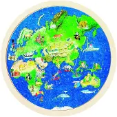 Goki Puzzle - Globe Terrestre - 57 pièces