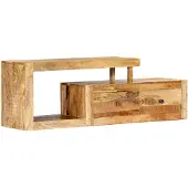 vidaXL Armoire TV 120x30x40 cm en bois massif de manguier