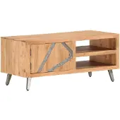 vidaXL Table basse 90x45x40 cm Bois d'acacia massif