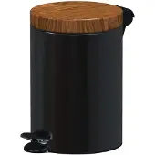 Alda Excellent – Poubelle de tri design 3l - Marron/noir