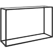 vidaXL Table console Transparent 120x35x75 cm Verre trempé