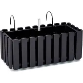 Prosperplast Pot De Fleurs Avec Crochet 38cm Anthracite Suspension Boardee Fencycase