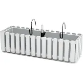 Prosperplast Boardee Collection 58x18x16.2 Cm Za3271 Flowerpot Argenté