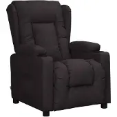 vidaXL Fauteuil relax noir similicuir