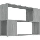 vidaXL Bibliothèque Sonoma gris 100x24x63 cm Bois d'ingénierie
