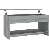 vidaXL Table basse Gris Sonoma 102x50x52,5 cm Bois composite