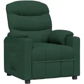 vidaXL Fauteuil relax vert foncé Tissu