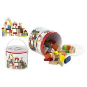 Big Buy Cooking Woomax Cubes en bois 50 pièces Multicolore 12 Months Multicolore 12 Months