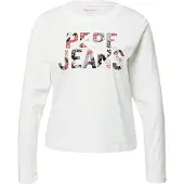 Pepe Jeans Luna Long Sleeve T-shirt Blanc S Femme