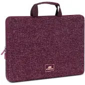 Rivacase Housse pour ordinateur portable avec poignées, rouge bourgogne (14.02"), Sac pour notebook, Rouge