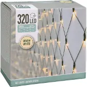 ECD-Germany 320 filets lumineux LED 3x1,5m blanc chaud / Indoor & Outdoor - Chaîne lumineuse pour sapin de Noël Eclairage extérieur Eclairage intérieur Décoration de fête Eclairage de fête Décoration lumineuse