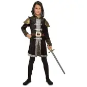 MOM Medieval Knight Kids Costume Marron 10-12 Years Enfants