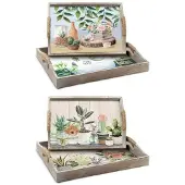 Sublime Market Connect Tablettset 40 x 30 x 6 cm Holz MDF (2 Stück)