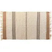 DKD Home Decor Carpet Brown Polyester Cotton (117 x 198 x 0,7 cm) (198 x 117 cm)