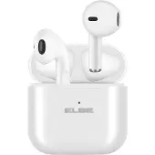ELBE Oreillette Bluetooth abtws-003-b avec étui de chargement/ autonomie 5h/ blanc