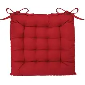 Atmosphera Coussin De Chaise Carré - Long. 38 Cm - Rouge