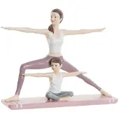 DKD Home Decor Statuette Yoga Maman et Enfant