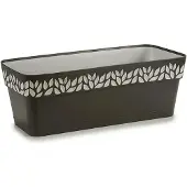 Stefanplast Jardinière Cloe Anthracite Plastique Anthracite 50