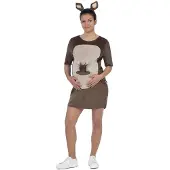 MOM Kangaroo Mother Costume Marron M Enfants