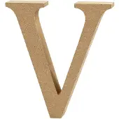 Creativ Company Letter V MDF 13cm, 1st.