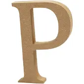 Creativ Company Letter P MDF 13cm, 1st.