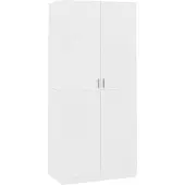 vidaXL Garde-robe Blanc 90x52x200 cm Bois d’ingénierie
