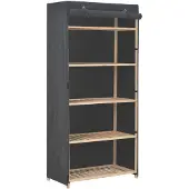 vidaXL Armoire Gris 79 x 40 x 170 cm Tissu