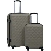 vidaXL Ensemble de trolleys à coque dure 2 pcs. Anthracite ABS