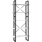 vidaXL Bibliothèque à 5 niveaux Blanc 80x30x175 cm Bois de pin