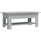 vidaXL Table basse Gris Sonoma 102x55x42 cm Bois composite