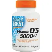 Doctors Best , Vitamine D3, 125 mcg (5 000 UI), 720 Gélules Molles