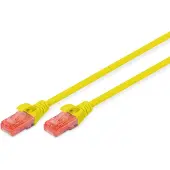 Digitus Patchcable, Cat 6, U/UTP, 0,5 m, gelb