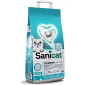 Sanicat Clumping White Active savon de Marseille litière pour chat