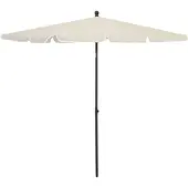 vidaXL Parasol avec mât 210x140 cm Sable