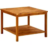 vidaXL Table basse 60x60x45 cm en bois massif d'acacia