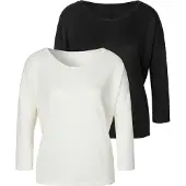 LASCANA T-shirt crème / noir