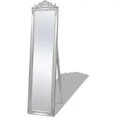 vidaXL Miroir sur pied Style baroque 160x40 cm Argenté
