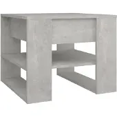 vidaXL Table basse gris béton 55,5x55x45 cm Bois composite
