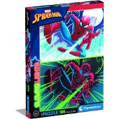 Clementoni Puzzle Spiderman phosphorescent, 104 pièces.