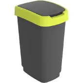 Rotho poubelle pivotante twist vert lime 25l
